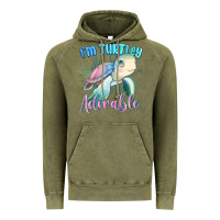 Vintage Olive im turtley adorable turtle Vintage Hoodie - MaliasSmallBusiness
