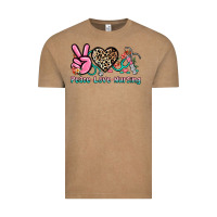 Vintage Coffee peace love nursing Vintage Tee - NancyCooperArtShop