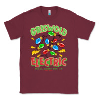 Burgundy griswold electric christmas vacation Classic Tee - MaliasSmallBusiness