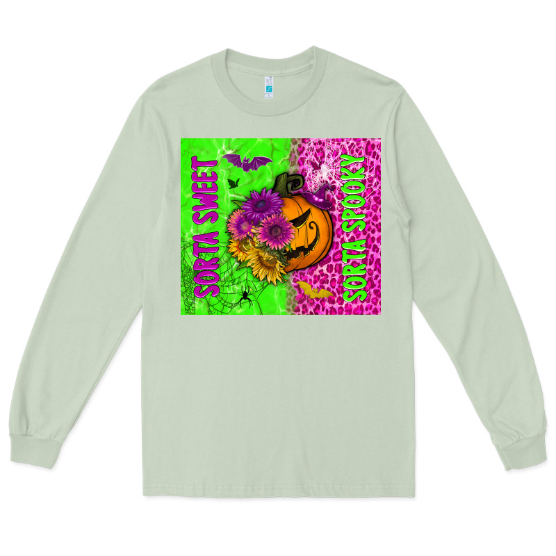 Sorta Sweet Sorta Spooky Tumbler Long Sleeve Tee by BundleAndBundleShop | Teevron