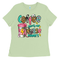 Matcha coffee gives me nurse powers Ladies Tee - Jasminsmagicworld