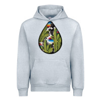 Heather Grey mexican teardrop  3 Urban Hoodie - BundleAndBundleShop
