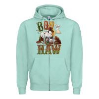 Seafoam Boo haw Zipper Hoodie - NancyCooperArtShop