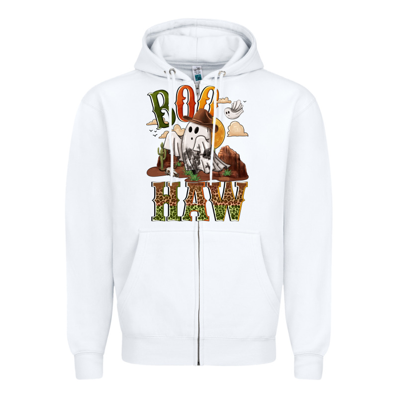 Boo Haw Zipper Hoodie by NancyCooperArtShop | Teevron