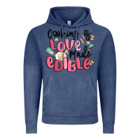 Vintage Denim cooking is love made edible Vintage Hoodie - MaliasSmallBusiness