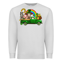 Dove Grey St. Patrick's Day farm animals Premium Sweatshirt - CowGirlArtShop