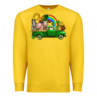 Lemon St. Patrick's Day farm animals Premium Sweatshirt - CowGirlArtShop