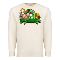 Sandshell St. Patrick's Day farm animals Premium Sweatshirt - CowGirlArtShop