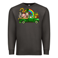 Smoke St. Patrick's Day farm animals Premium Sweatshirt - CowGirlArtShop