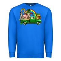 True Royal St. Patrick's Day farm animals Premium Sweatshirt - CowGirlArtShop