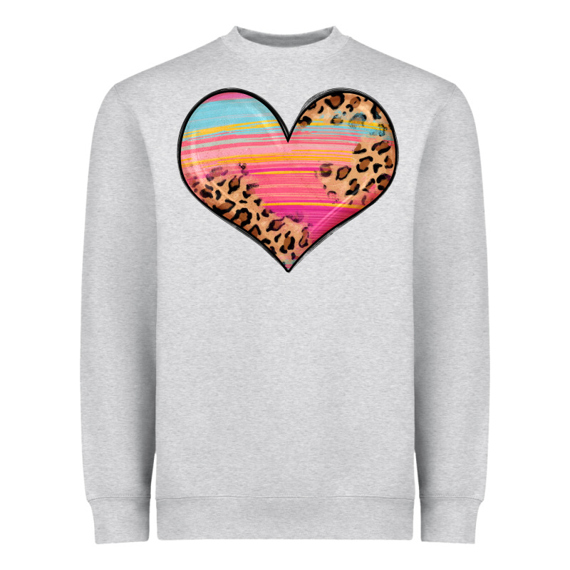 Valentine S Day Colorful Heart Heavyweight Sweatshirt by LillyAllenDesigns | Teevron
