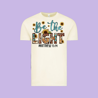 Be The Light Matthew 5 14 Vintage Tee Designed By Jahusdesignshop