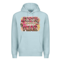 Blue Mist faith over fear breast cancer 12 inches 300 dpi Premium Hoodie - CowGirlArtShop