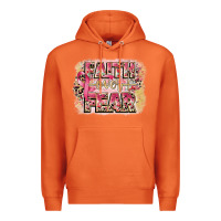 Carrot faith over fear breast cancer 12 inches 300 dpi Premium Hoodie - CowGirlArtShop
