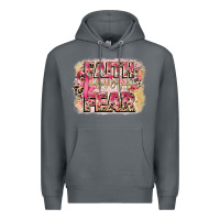 Rock faith over fear breast cancer 12 inches 300 dpi Premium Hoodie - CowGirlArtShop