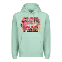 Seafoam faith over fear breast cancer 12 inches 300 dpi Premium Hoodie - CowGirlArtShop