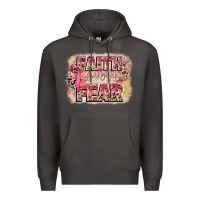 Smoke faith over fear breast cancer 12 inches 300 dpi Premium Hoodie - CowGirlArtShop