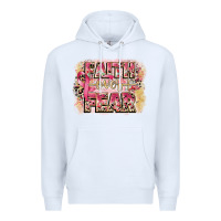 White faith over fear breast cancer 12 inches 300 dpi Premium Hoodie - CowGirlArtShop
