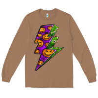 Toasted Coconut halloween lightning bolt Long Sleeve Tee - BundleAndBundleShop