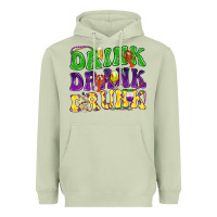 Matcha Drink drank drunk Mardi Gras Heavyweight Hoodie - HowdyJamesFarm