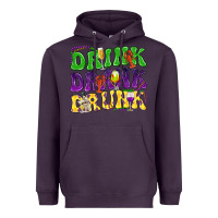 Plum Drink drank drunk Mardi Gras Heavyweight Hoodie - HowdyJamesFarm