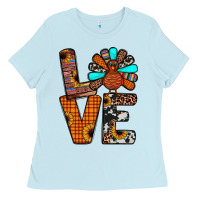 Baby Blue turkey love Ladies Tee - JahusDesignShop