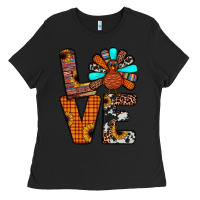 Black turkey love Ladies Tee - JahusDesignShop