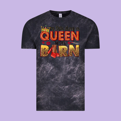 On This Day A Queen Was Born Vintage Tee Designed By Nancycooperartshop