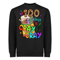 Black 100 days of cray cray Heavyweight Sweatshirt - LillyAllenDesigns