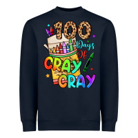 Navy 100 days of cray cray Heavyweight Sweatshirt - LillyAllenDesigns