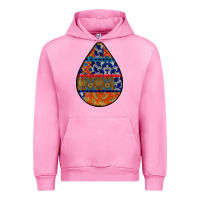 Fuchsia Pink african fabric pattern teardrop earrings 4 Urban Hoodie - BundleAndBundleShop