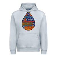Heather Grey african fabric pattern teardrop earrings 4 Urban Hoodie - BundleAndBundleShop