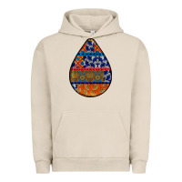 Pigment French Oak african fabric pattern teardrop earrings 4 Urban Hoodie - BundleAndBundleShop