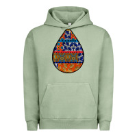 Pigment Oil Green african fabric pattern teardrop earrings 4 Urban Hoodie - BundleAndBundleShop