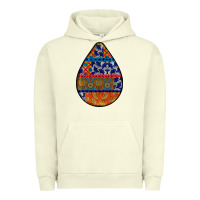 Pigment Pistachio african fabric pattern teardrop earrings 4 Urban Hoodie - BundleAndBundleShop