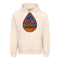Sandshell african fabric pattern teardrop earrings 4 Urban Hoodie - BundleAndBundleShop