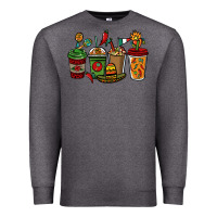 Charcoal Heather Mexican coffee cups Mexico Premium Sweatshirt - HowdyJamesFarm