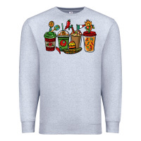 Heather Grey Mexican coffee cups Mexico Premium Sweatshirt - HowdyJamesFarm