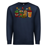 Navy Mexican coffee cups Mexico Premium Sweatshirt - HowdyJamesFarm