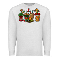 Oatmeal Heather Mexican coffee cups Mexico Premium Sweatshirt - HowdyJamesFarm