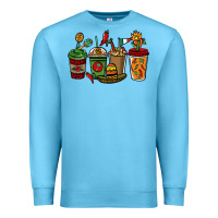 Ocean Blue Mexican coffee cups Mexico Premium Sweatshirt - HowdyJamesFarm