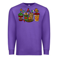 Purple Mexican coffee cups Mexico Premium Sweatshirt - HowdyJamesFarm