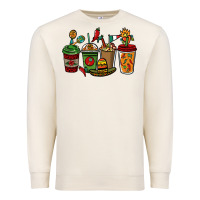 Sandshell Mexican coffee cups Mexico Premium Sweatshirt - HowdyJamesFarm