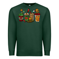 Sports Green Mexican coffee cups Mexico Premium Sweatshirt - HowdyJamesFarm