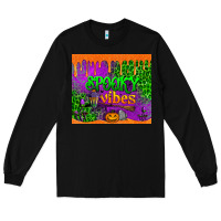 Black spooky vibes tumbler Long Sleeve Tee - BundleAndBundleShop