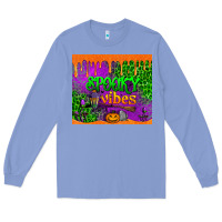 Colony Blue spooky vibes tumbler Long Sleeve Tee - BundleAndBundleShop