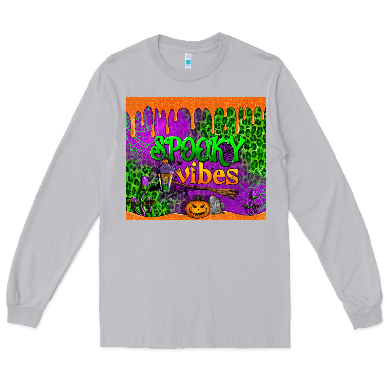 Spooky Vibes Tumbler Long Sleeve Tee by BundleAndBundleShop | Teevron