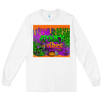 White spooky vibes tumbler Long Sleeve Tee - BundleAndBundleShop