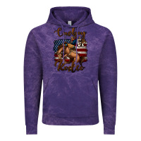 Cloud Purple cowboy up rodeo bucking bronco Vintage Hoodie - Jasminsmagicworld
