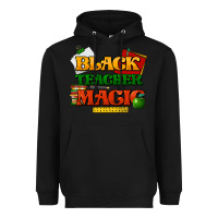 Black Black Teacher magic Heavyweight Hoodie - HowdyJamesFarm